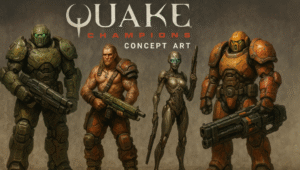 Read more about the article The Brutal Beauty: A Deep Dive into Quake Champions Concept Art